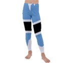 Botswana Flag Map Geography Kids  Lightweight Velour Leggings View1