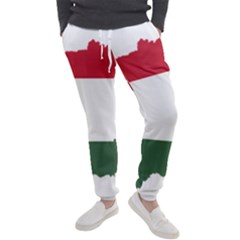 Hungary Country Europe Flag Men s Jogger Sweatpants by Sapixe