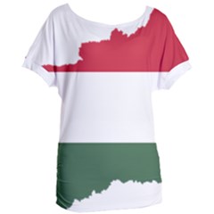 Hungary Country Europe Flag Women s Oversized Tee by Sapixe