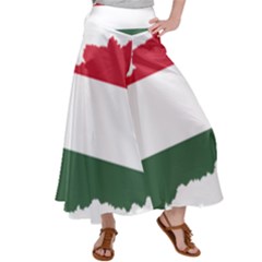 Hungary Country Europe Flag Satin Palazzo Pants by Sapixe