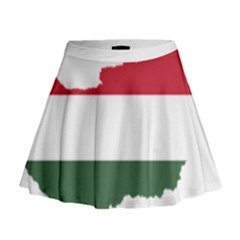 Hungary Country Europe Flag Mini Flare Skirt by Sapixe