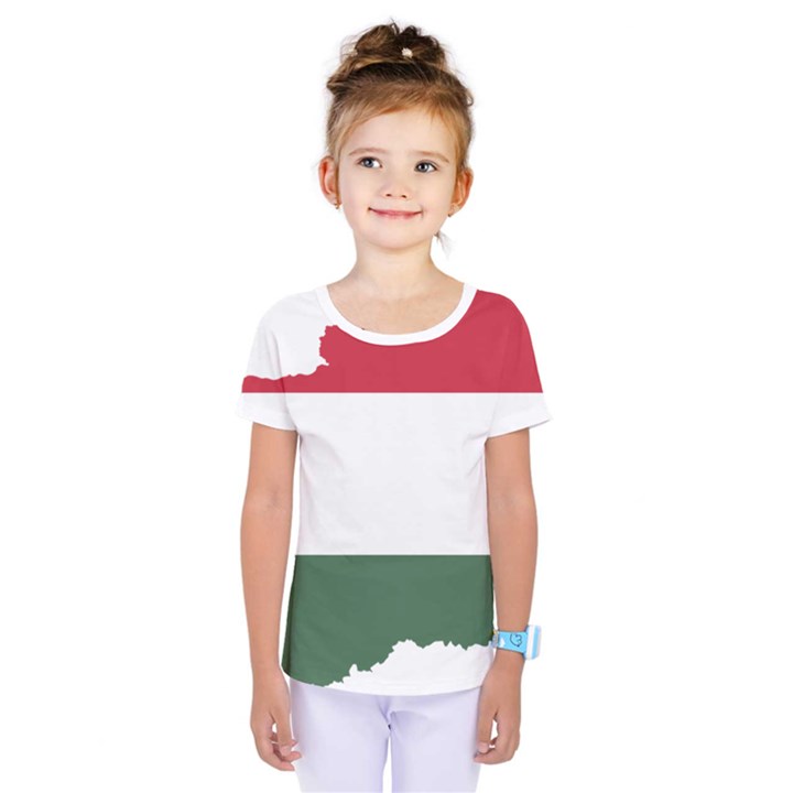 Hungary Country Europe Flag Kids  One Piece Tee