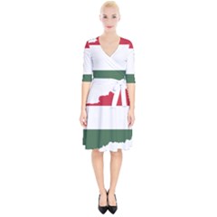 Hungary Country Europe Flag Wrap Up Cocktail Dress by Sapixe