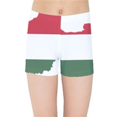 Hungary Country Europe Flag Kids  Sports Shorts by Sapixe