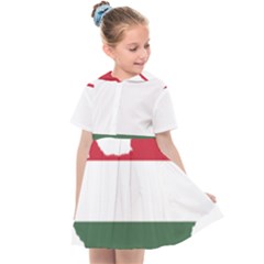 Hungary Country Europe Flag Kids  Sailor Dress by Sapixe