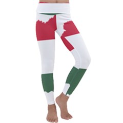 Hungary Country Europe Flag Kids  Lightweight Velour Classic Yoga Leggings by Sapixe