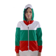 Bulgaria Country Europe Flag Women s Hooded Windbreaker by Sapixe