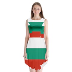 Bulgaria Country Europe Flag Sleeveless Chiffon Dress   by Sapixe