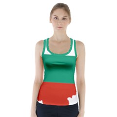 Bulgaria Country Europe Flag Racer Back Sports Top by Sapixe