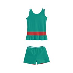 Bulgaria Country Europe Flag Kids  Boyleg Swimsuit by Sapixe