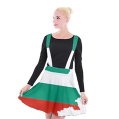 Bulgaria Country Europe Flag Suspender Skater Skirt by Sapixe