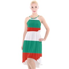 Bulgaria Country Europe Flag High-low Halter Chiffon Dress  by Sapixe