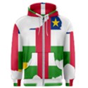 Central African Republic Flag Map Men s Zipper Hoodie View1