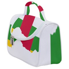 Central African Republic Flag Map Satchel Handbag by Sapixe