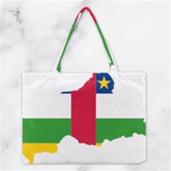 Central African Republic Flag Map Medium Tote Bag by Sapixe