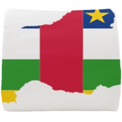 Central African Republic Flag Map Seat Cushion by Sapixe