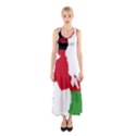 Malawi Flag Map Geography Outline Sleeveless Maxi Dress View1