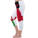 Malawi Flag Map Geography Outline Capri Winter Leggings  View2