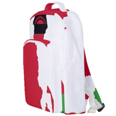 Malawi Flag Map Geography Outline Double Compartment Backpack by Sapixe