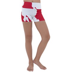 Malawi Flag Map Geography Outline Kids  Lightweight Velour Yoga Shorts by Sapixe