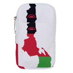 Malawi Flag Map Geography Outline Waist Pouch (large)