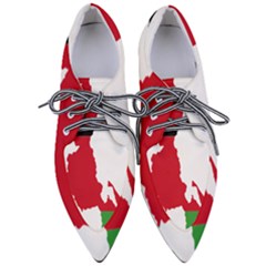 Malawi Flag Map Geography Outline Pointed Oxford Shoes