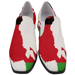 Malawi Flag Map Geography Outline Women Slip On Heel Loafers by Sapixe