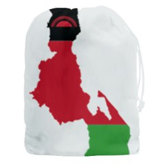 Malawi Flag Map Geography Outline Drawstring Pouch (xxxl)