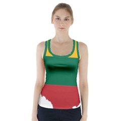 Lithuania Country Europe Flag Racer Back Sports Top by Sapixe