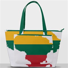 Lithuania Country Europe Flag Back Pocket Shoulder Bag 