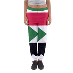 Sudan Flag Map Geography Outline Women s Jogger Sweatpants by Sapixe