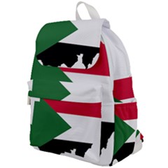 Sudan Flag Map Geography Outline Top Flap Backpack by Sapixe