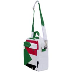 Sudan Flag Map Geography Outline Crossbody Day Bag by Sapixe