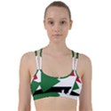 Sudan Flag Map Geography Outline Line Them Up Sports Bra View1