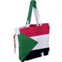 Sudan Flag Map Geography Outline Drawstring Tote Bag View2