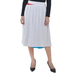 Luxembourg Country Europe Flag Classic Velour Midi Skirt  by Sapixe