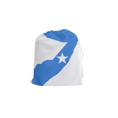 Somalia Flag Map Geography Outline Drawstring Pouch (small) by Sapixe