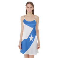 Somalia Flag Map Geography Outline Satin Night Slip by Sapixe