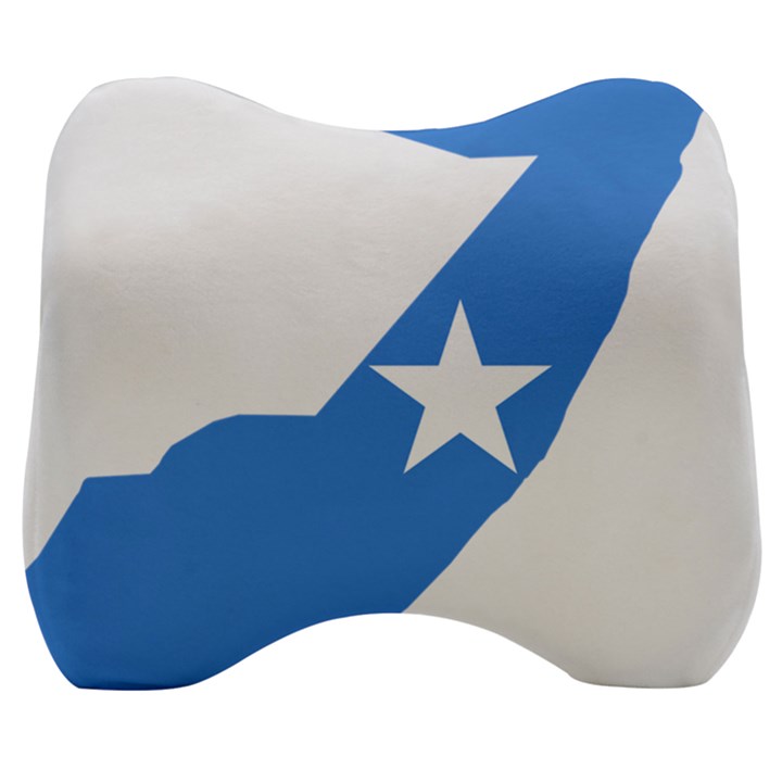 Somalia Flag Map Geography Outline Velour Head Support Cushion