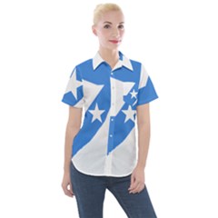 Somalia Flag Map Geography Outline Women s Short Sleeve Pocket Shirt