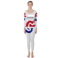 Gambia Flag Map Geography Outline Long Sleeve Catsuit by Sapixe