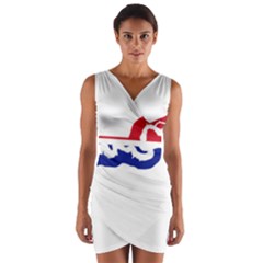 Gambia Flag Map Geography Outline Wrap Front Bodycon Dress by Sapixe