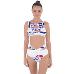 Gambia Flag Map Geography Outline Bandaged Up Bikini Set  by Sapixe