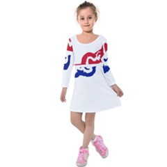 Gambia Flag Map Geography Outline Kids  Long Sleeve Velvet Dress by Sapixe