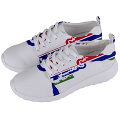 Gambia Flag Map Geography Outline Men s Lightweight Sports Shoes by Sapixe