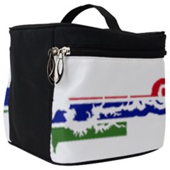 Gambia Flag Map Geography Outline Make Up Travel Bag (big) by Sapixe