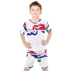 Gambia Flag Map Geography Outline Kids  Tee And Shorts Set by Sapixe