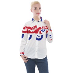 Gambia Flag Map Geography Outline Women s Long Sleeve Pocket Shirt