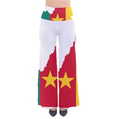 Cameroon Flag Map Geography So Vintage Palazzo Pants by Sapixe