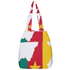 Cameroon Flag Map Geography Center Zip Backpack by Sapixe